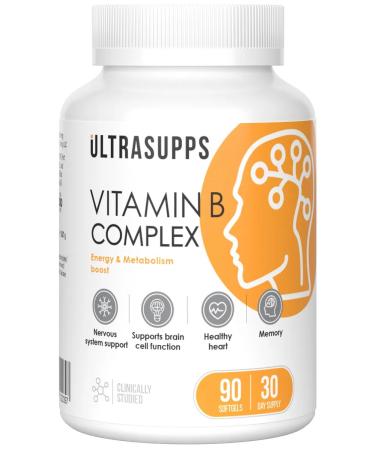 UltraSupps Complex of B vitamins B Vitamin b Complex 90 gel. Caps