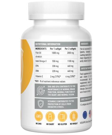 UltraSupps Omega-3 Ultrasapps Premium Omega-3 1000 mg 60 gel. Capsul - Buy Online on GoSupps.com