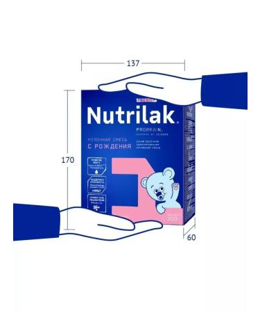 Mixture of children's dairy nutrilak premium 1 0-6 months 300g 12pcs - Buy Online on GoSupps.com