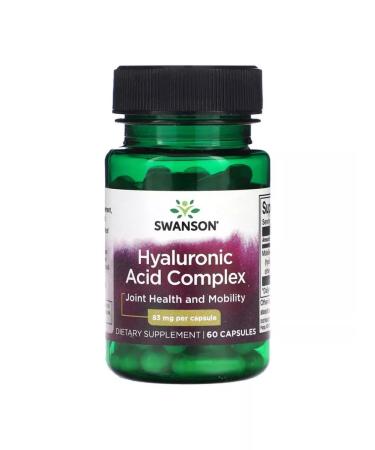 Swanson Hyaluronic acid complex 83 mg 60 capsules - Buy Online on GoSupps.com