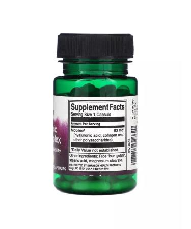 Swanson Hyaluronic acid complex 83 mg 60 capsules - Buy Online on GoSupps.com