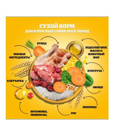 PEDIGREE For adult dogs of all breeds with beef 13 kg - Buy Online on GoSupps.com