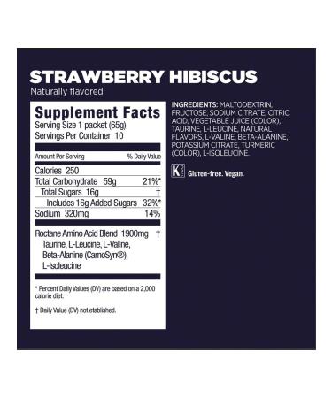 GU Energy Labs Gu ROCTANE ENERGY DRINK MIX 10 x 65 g strawberries - hibiscus - Buy Online on GoSupps.com