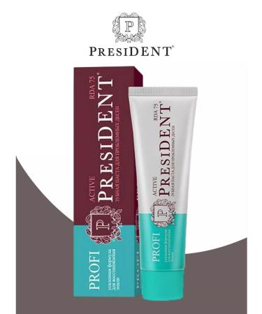 PRESIDENT Profi Toothpaste Active 50ml - 1pc - Buy Online on GoSupps.com