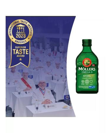 SUOMI MOLLER OMEGA-3 Fish liquid with vitamin A E D 500 ml - Buy Online on GoSupps.com