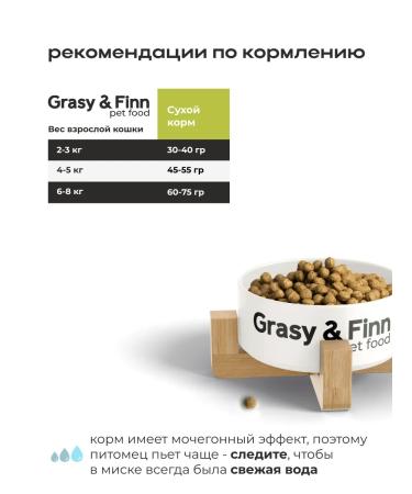 Grasy & Finn Dry Urinary cat food for sterilized 1.5 kg - Buy Online on GoSupps.com