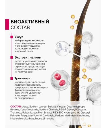 ARAVIA Professional Shampoo with raspberry vinegar and trigalose 420 ml - Buy Online on GoSupps.com