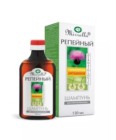 MIRROLLA Burdock shampoo 150ml - 2 pcs - Buy Online on GoSupps.com