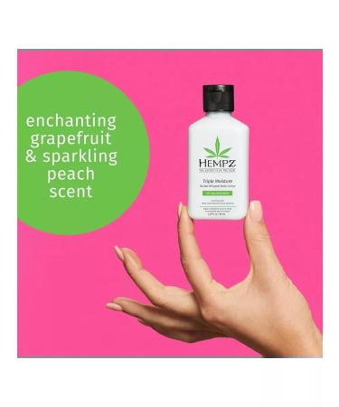 HEMPZ Mini body milk with peach and grapefruit - Buy Online on GoSupps.com