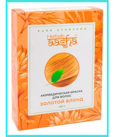 Aasha Herbals Ayurvedic hair dye "Golden Blond" 100 g