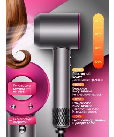 FENIKOM Hair hair dryer Powerful with nozzles 5 in 1 - Buy Online on GoSupps.com