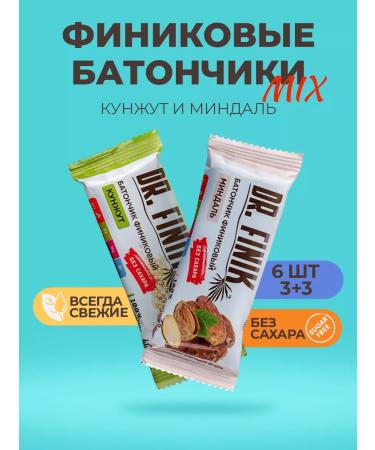 DrFinik Assorted bars without sugar 6 pcs