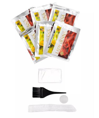 Lady Henna Hair dye "Mahagoni" (No. 7) - Buy Online on GoSupps.com