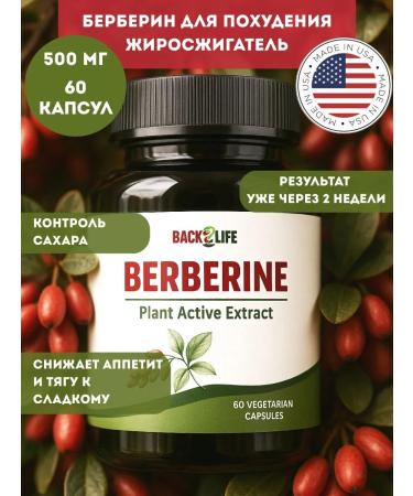 Back2Life Berberin fat burner weight loss capsules