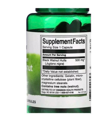 Swanson Black walnut capsule - Buy Online on GoSupps.com