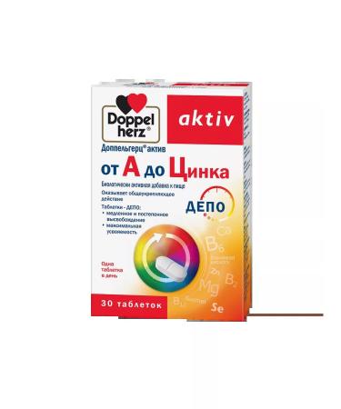 Good health Doppelgerz Acts from a to zinc tablet weighing 1568 mg 30sh