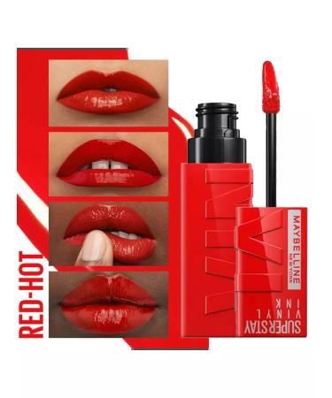 Maybelline New York Lipstick Superstay Vinyl Ink #25 Red-Hot - Buy Online on GoSupps.com