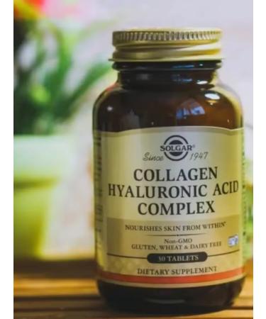 Collagen and hyaluronic acid Solgar 30 pcs - Buy Online on GoSupps.com