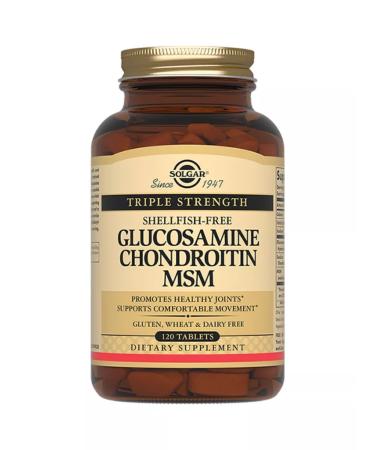 SOLGAR Complex Glucosamine Chondroitin and MSM 120 table
