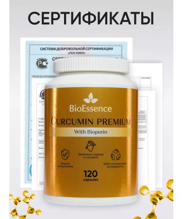 BioEssence Kurkumin with piperin (bioperin) in capsules 120 - Buy Online on GoSupps.com