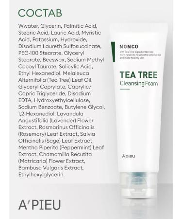 A'PIEU Foam for washing Nonco Tea Tree - Buy Online on GoSupps.com
