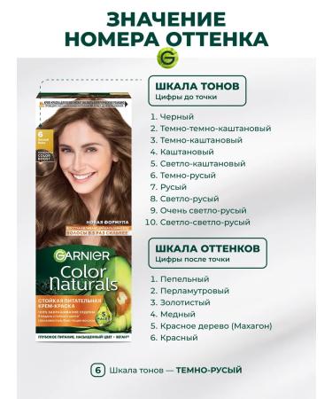 Garnier Persistent hair cream Color Naturals 6 - Buy Online on GoSupps.com