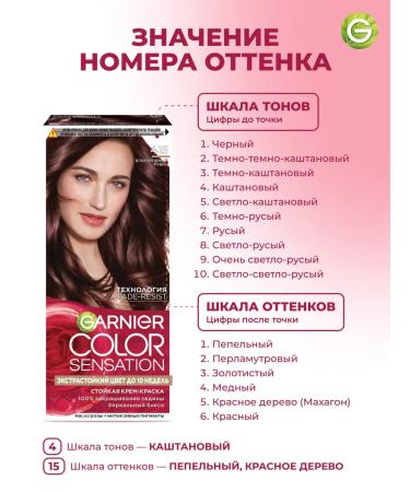 Garnier Cream for hair Color Sensation 4.15 - Buy Online on GoSupps.com