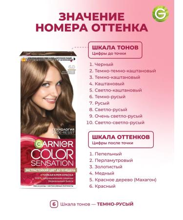 Garnier Cream for hair Color Sensation 6.0 - Buy Online on GoSupps.com