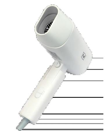 Puff Hair hair dryer 1802 white 1.8 kW 1405.027 - Buy Online on GoSupps.com
