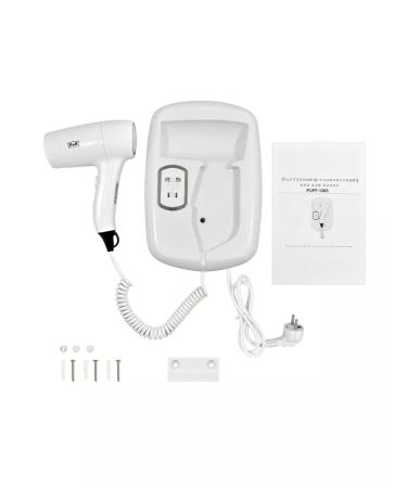 Puff Nast -wall hairdryer 1203V white 1.2 kW with socket 1405.033 - Buy Online on GoSupps.com