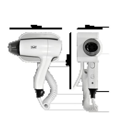 Puff Nasten hair dryer 1204 white 1.2 kW 1405.034 - Buy Online on GoSupps.com