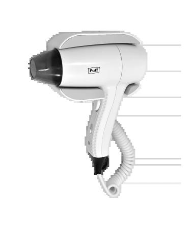 Puff Nasten hair dryer 1204 white 1.2 kW 1405.034 - Buy Online on GoSupps.com