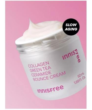 Innisfree Collagen cream with ceramides and green tea Bounce Cream - Buy Online on GoSupps.com