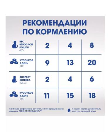 PERFECT FIT Cats for cats for immunity chicken (7pcs in UP) 50g - Buy Online on GoSupps.com