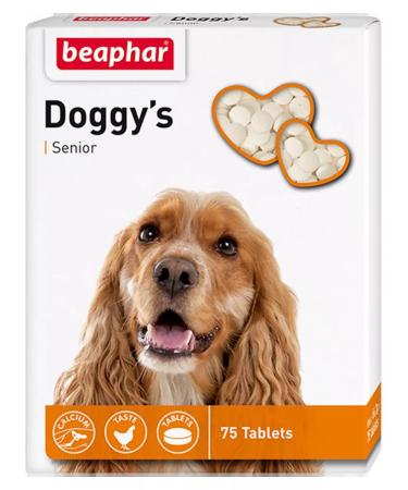beaphar Doggy's Senior Vitamins for dogs over 7 years old 75 tab