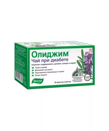 Evalar Olidim tea with diabetes - 3pcs - Buy Online on GoSupps.com