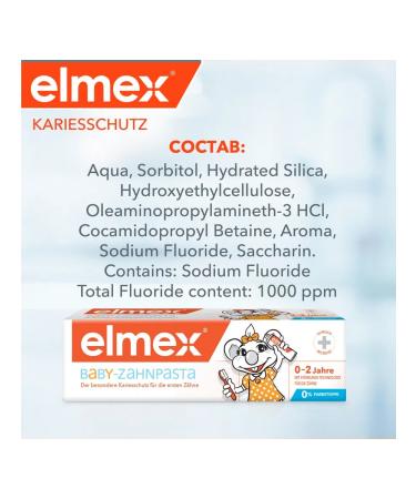 Elmex Toothpastes 0+ up to 6+ 50 ml 2 pcs - Buy Online on GoSupps.com