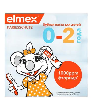 Elmex Toothpastes 0+ up to 6+ 50 ml 2 pcs - Buy Online on GoSupps.com