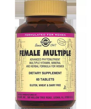 SOLGAR Multivitamin and mineral complex Female 60-1pcs