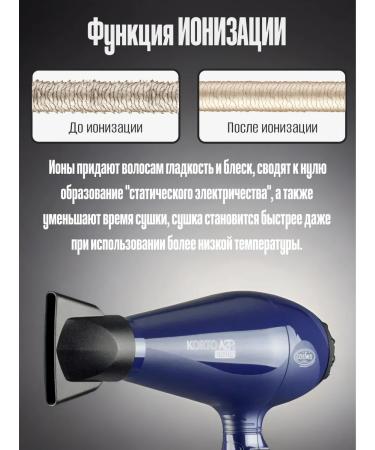 COIFIN Professional hair hair dryer with ionization KA2 2200W Ionic - Buy Online on GoSupps.com
