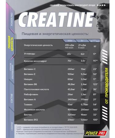 POWER PRO Creatine monohydrate powder forest berries 400g - Buy Online on GoSupps.com