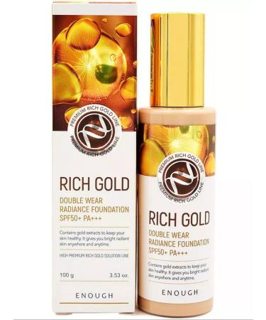 ENOUGH Tonal cream - Rich Gold Double Wear Radiance Foundation - Buy Online on GoSupps.com