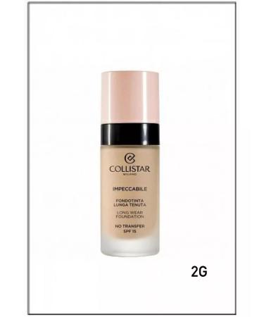 Collistar Impecabile Long Wear Foundation 2G Tonal Face Cream