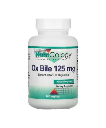 Nutricology Ox bile bull bile 125 mg 180 capsules