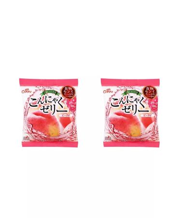 Yukiguni Aguri Jelly made of connucky with the taste of peach 108 g 2pcs