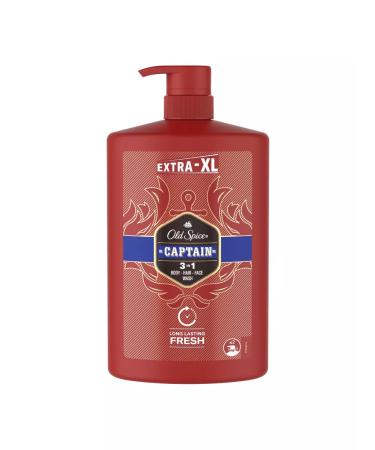 Old Spice Shower gel + shampoo 3V1 Captain 1l - Buy Online on GoSupps.com