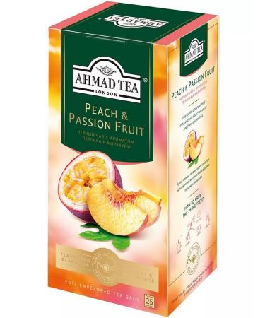 Ahmad Tea Black tea "Peach & Passion Fruit" 2pcs. Persian and Marakuya - Buy Online on GoSupps.com