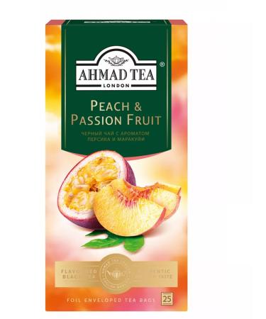 Ahmad Tea Black tea "Peach & Passion Fruit" 2pcs. Persian and Marakuya - Buy Online on GoSupps.com