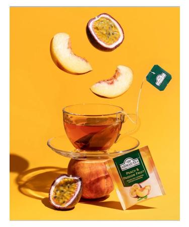 Ahmad Tea Black tea "Peach & Passion Fruit" 2pcs. Persian and Marakuya - Buy Online on GoSupps.com