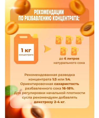AZOV BREWERY Fruit apricot juice concentrate 1kg - Buy Online on GoSupps.com